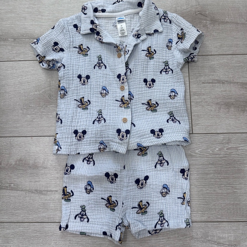 Mickey & Friends Character Linen Set - Blue